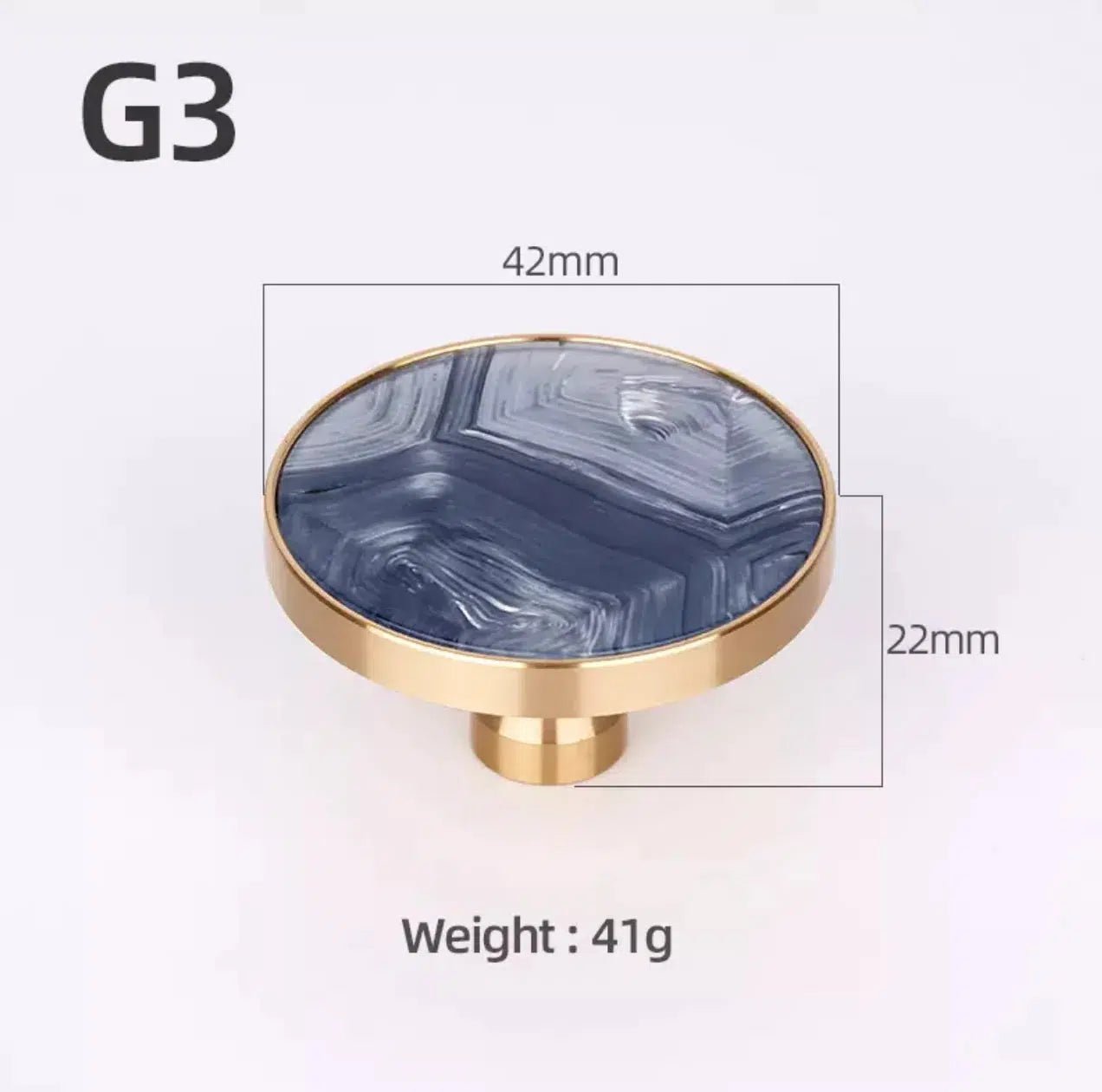 Brass and Stone Handles 36