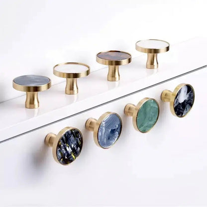 Brass and Stone Handles 7