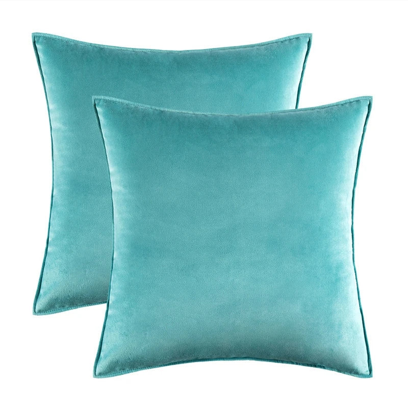Melviro - Luxury Velvet Decorative Cushion Cover Set 12
