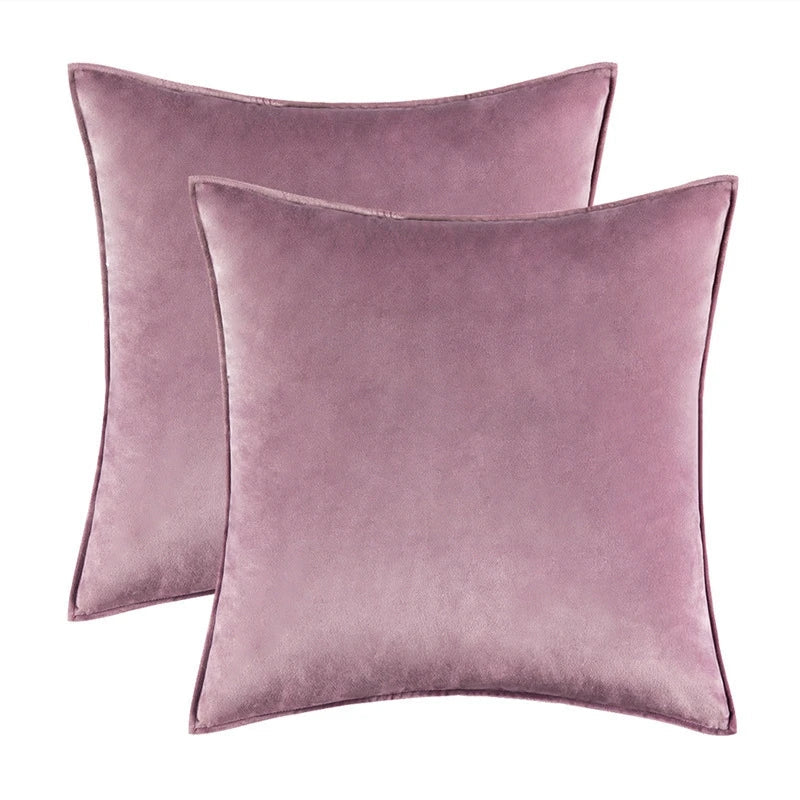 Melviro - Luxury Velvet Decorative Cushion Cover Set 17