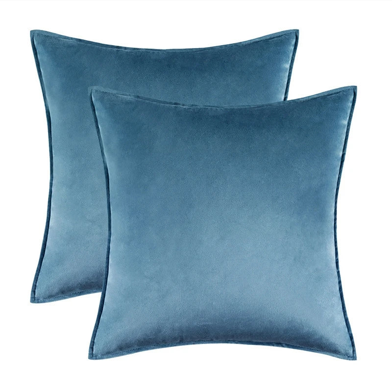Melviro - Luxury Velvet Decorative Cushion Cover Set 19