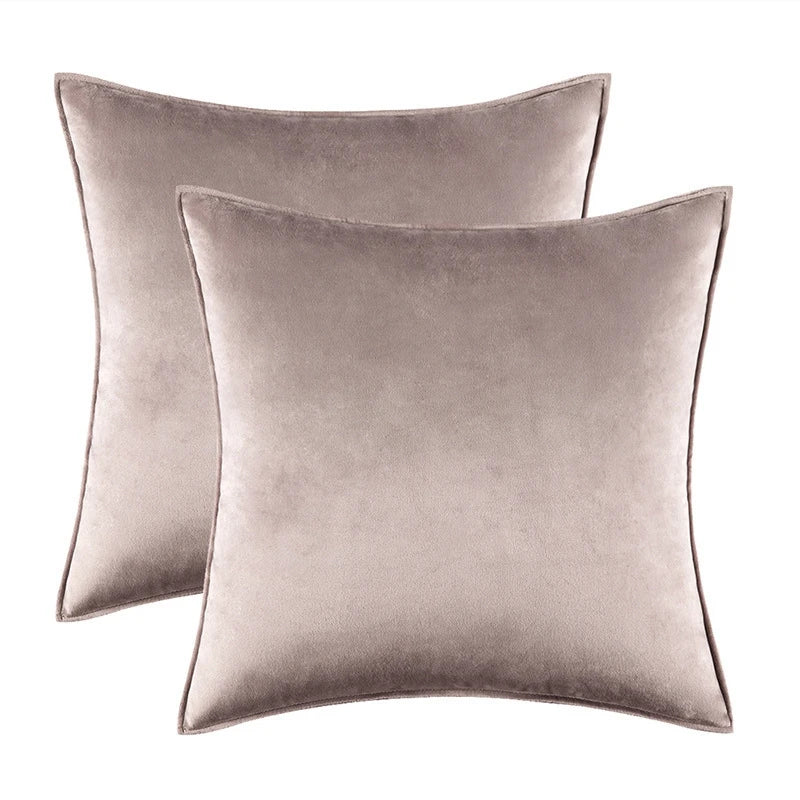 Melviro - Luxury Velvet Decorative Cushion Cover Set 1