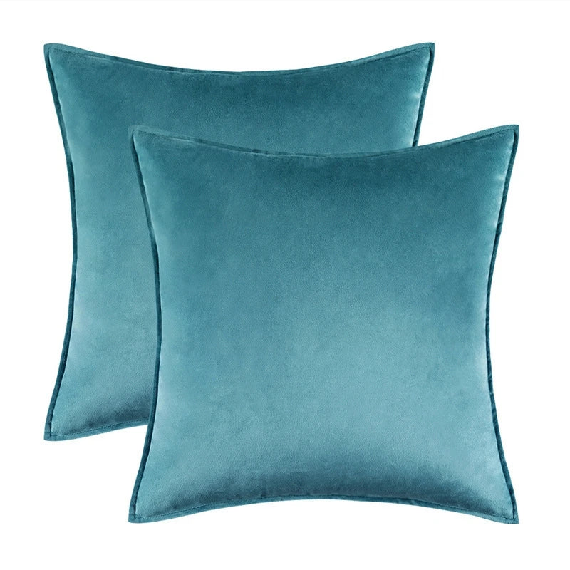 Melviro - Luxury Velvet Decorative Cushion Cover Set 2