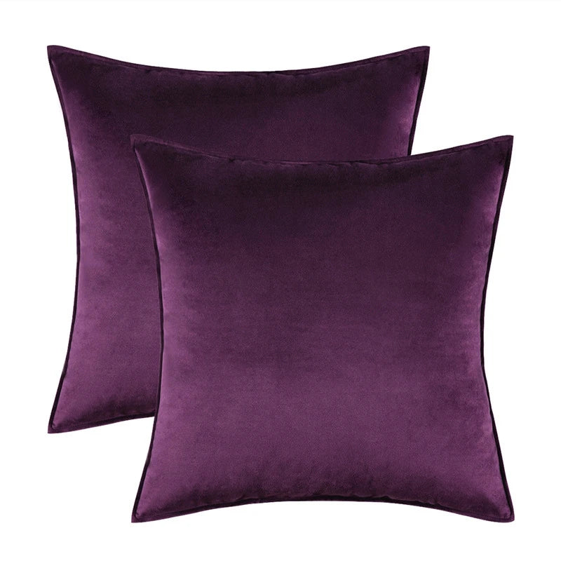 Melviro - Luxury Velvet Decorative Cushion Cover Set 3