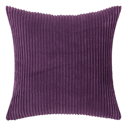Elviron - Corduroy Striped Decorative Cushion Cover 12
