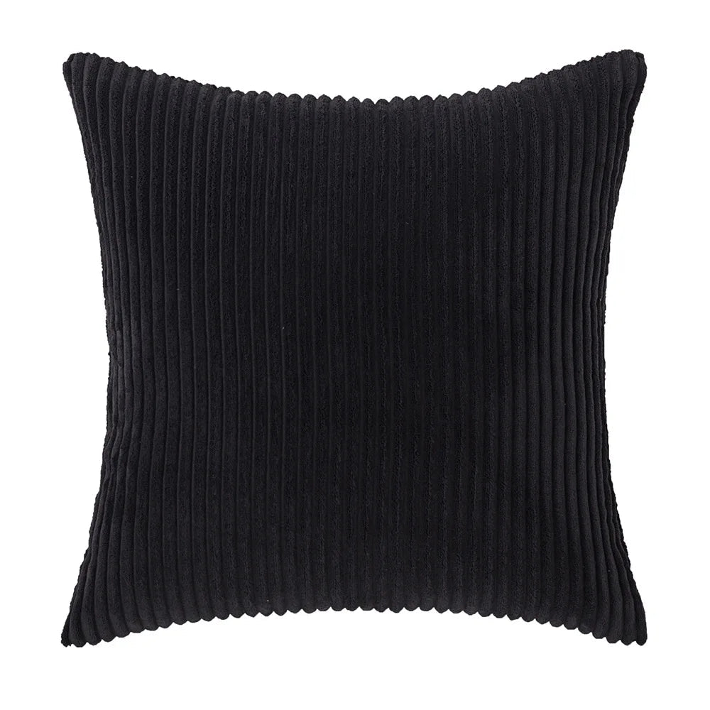 Elviron - Corduroy Striped Decorative Cushion Cover 17