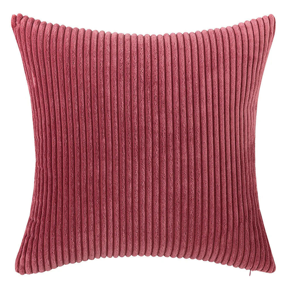 Elviron - Corduroy Striped Decorative Cushion Cover 0