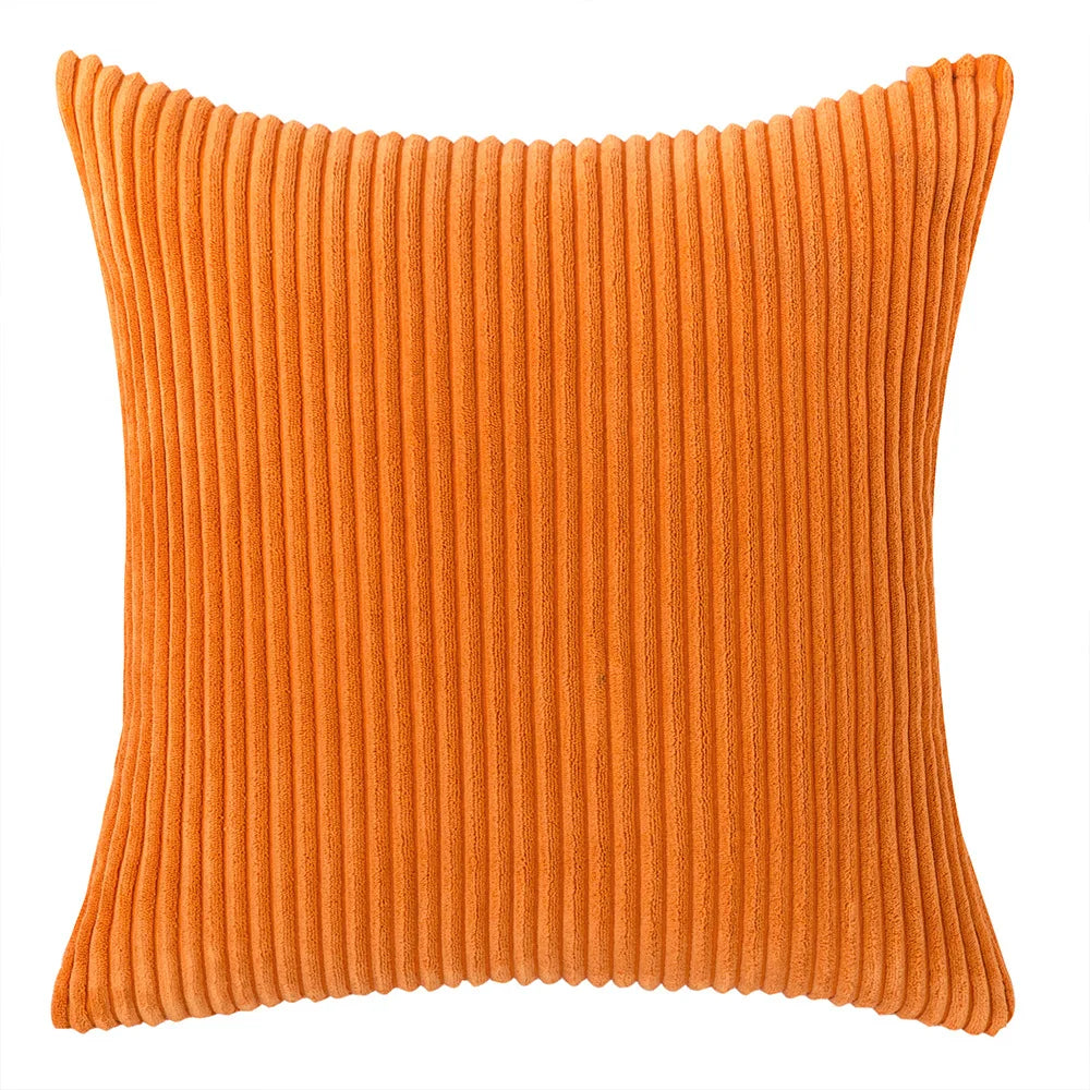 Elviron - Corduroy Striped Decorative Cushion Cover 21