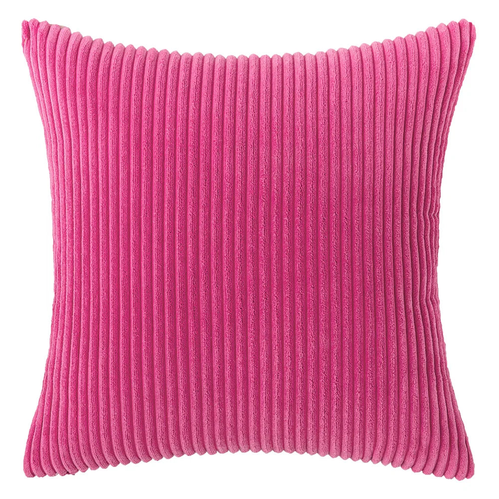 Elviron - Corduroy Striped Decorative Cushion Cover 22