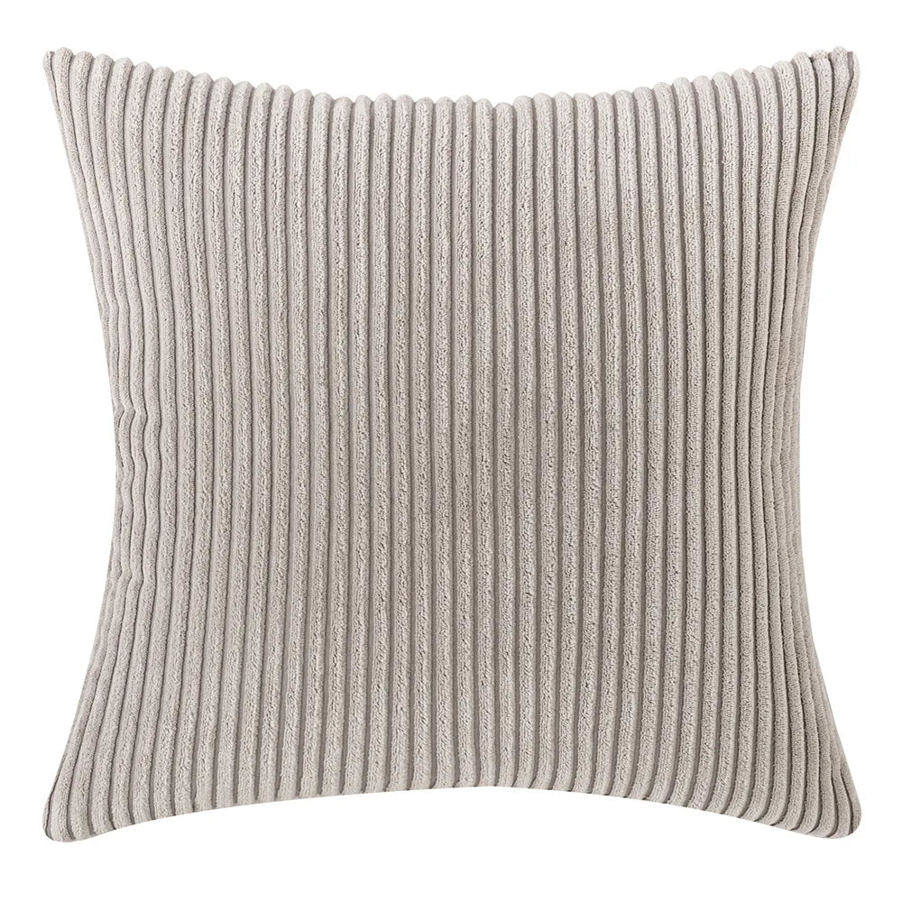 Elviron - Corduroy Striped Decorative Cushion Cover 2