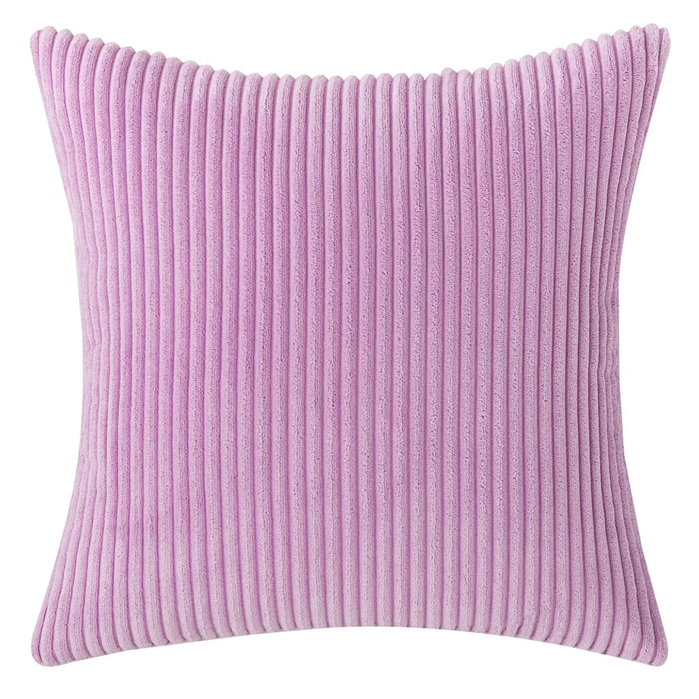 Elviron - Corduroy Striped Decorative Cushion Cover 3