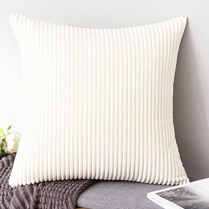 Elviron - Corduroy Striped Decorative Cushion Cover 5