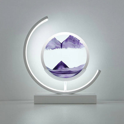 Decorative lamp with quicksand - a relaxing LED lamp with a landscape effect 11