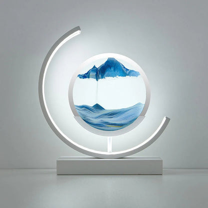 Decorative lamp with quicksand - a relaxing LED lamp with a landscape effect 13