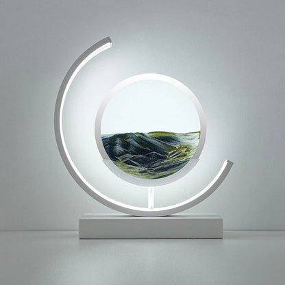 Decorative lamp with quicksand - a relaxing LED lamp with a landscape effect 14