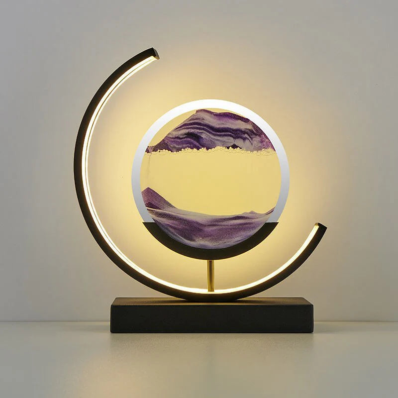 Decorative lamp with quicksand - a relaxing LED lamp with a landscape effect 7