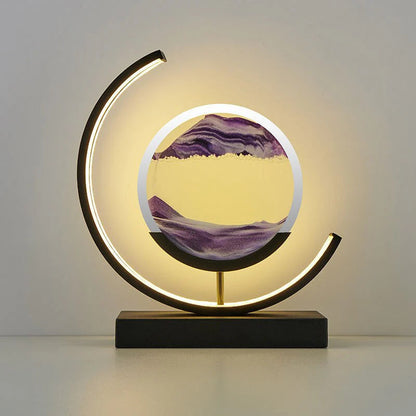 Decorative lamp with quicksand - a relaxing LED lamp with a landscape effect 7