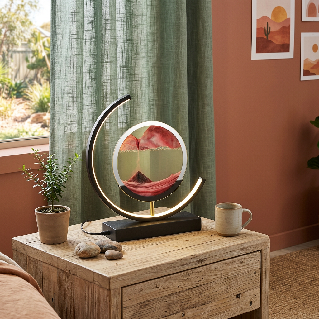 Elara Haus Meditative Quicksand LED Landscape Lamp