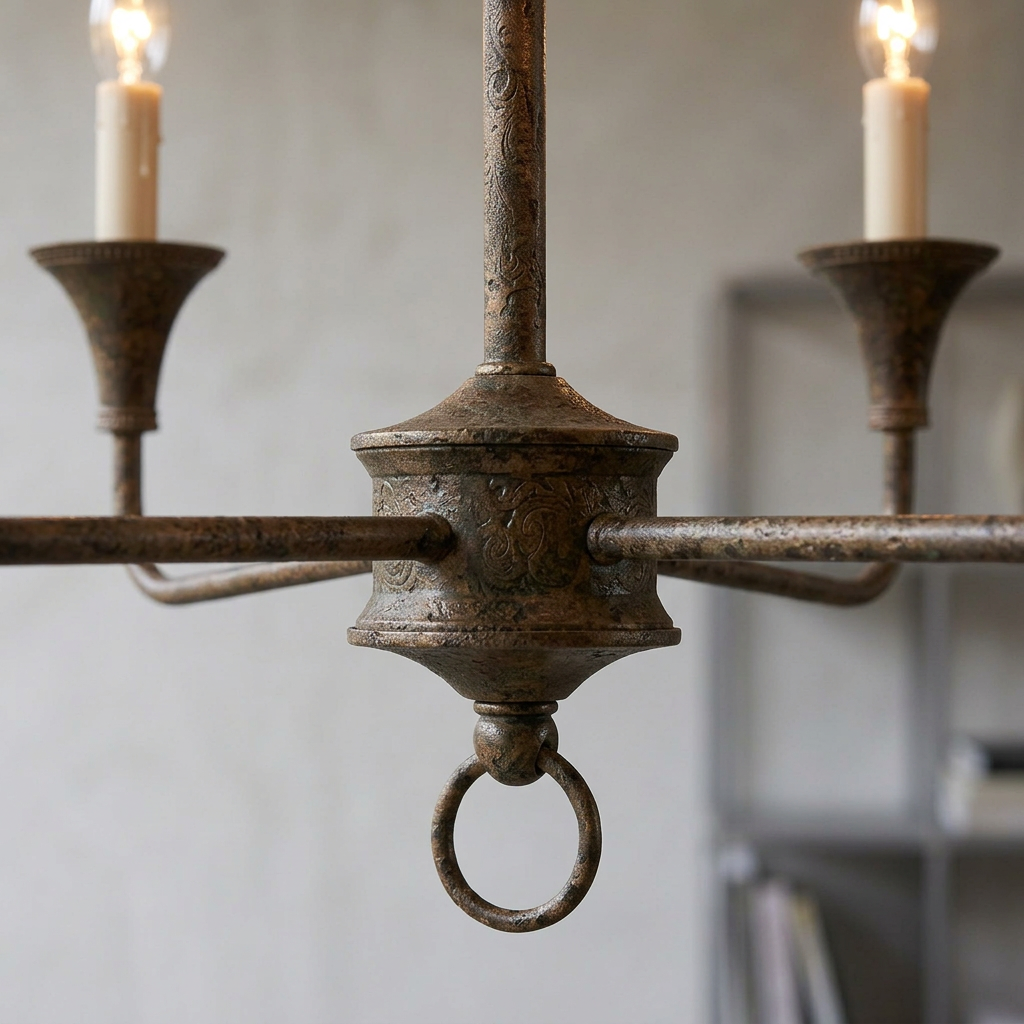 Elara Haus Metal Ringed Stem Pendant Light