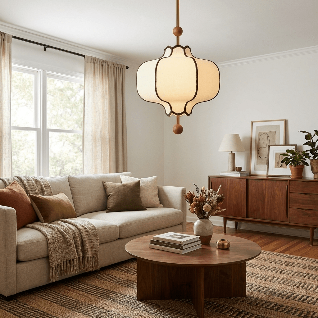 Lantern Fabric Pendant Light 8