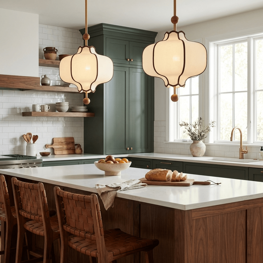 Lantern Fabric Pendant Light 2