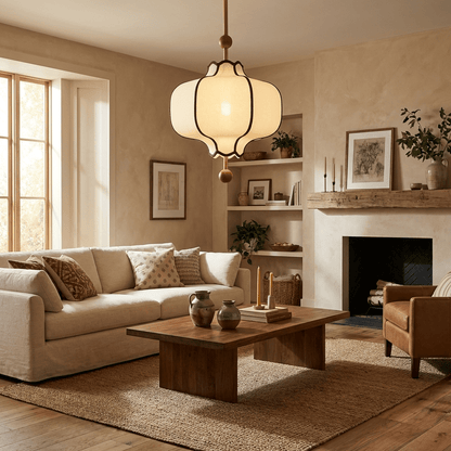 Lantern Fabric Pendant Light 3