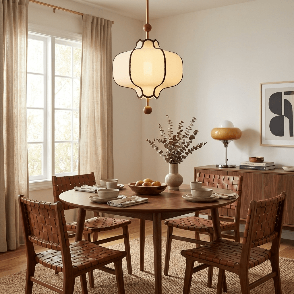 Lantern Fabric Pendant Light 5