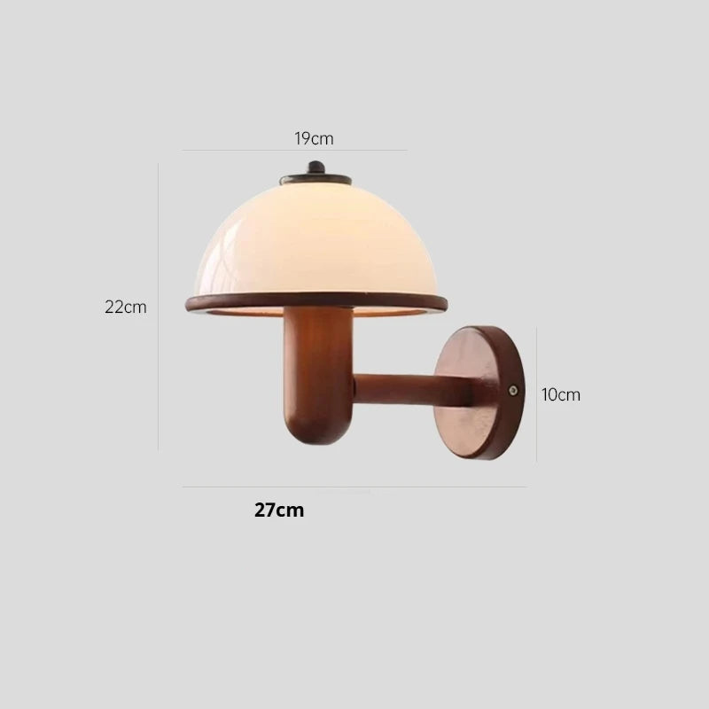 Wall Sconce with Wooden Accents – Bedroom Lamp 5