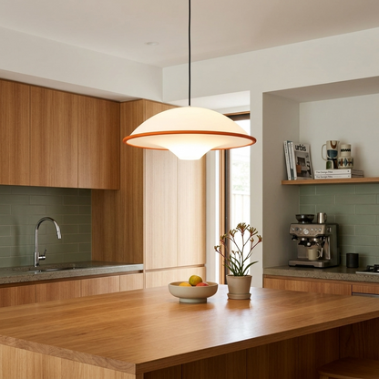 Elara Haus Mid-Century Style Minimalist UFO Pendant