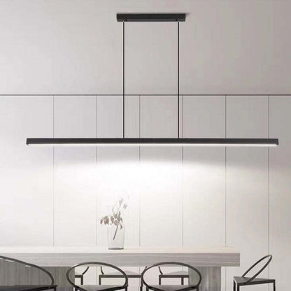Arisha Modern LED Pendant Lamp Metal Black/Brown Linear 5
