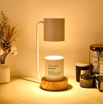 Table lamp for candles - a modern warmer in a minimalist style 0
