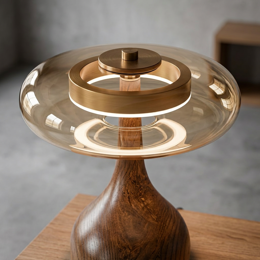 Elara Haus Minimalist Glass Desk Light