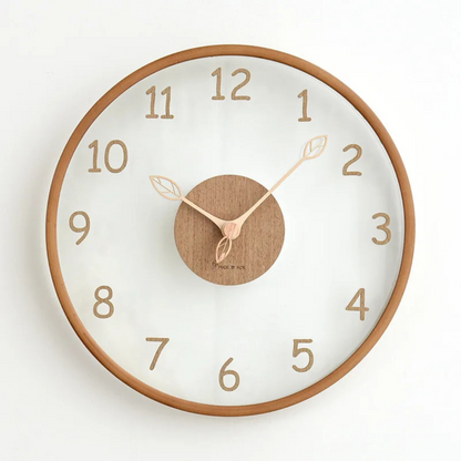 Metron - Stylish Wooden Wall Clock with Glass 4