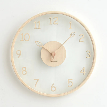 Metron - Stylish Wooden Wall Clock with Glass 5