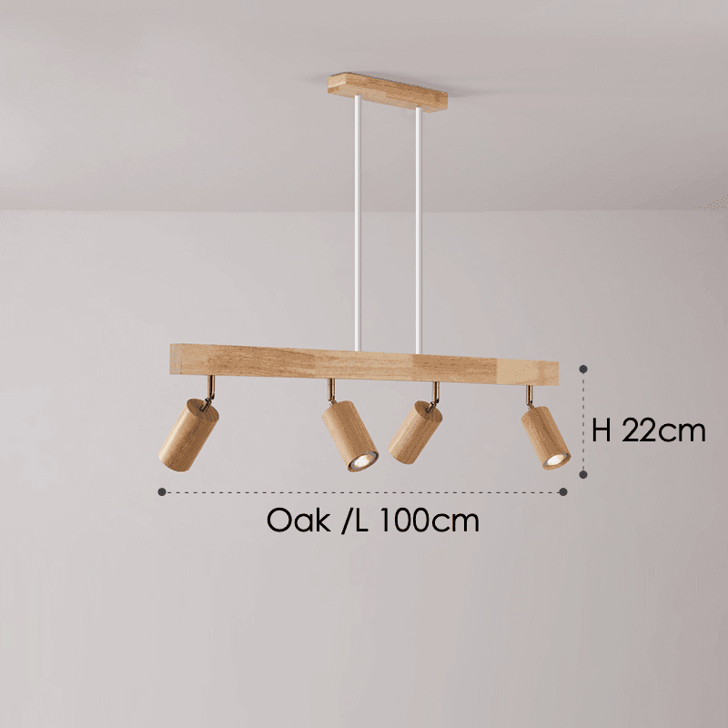 Minimalistic Wood Spotlight | Full Wood, Adjustable Ceiling Lamp 9