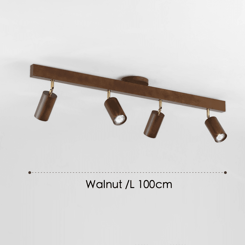 Minimalistic Wood Spotlight | Full Wood, Adjustable Ceiling Lamp 10