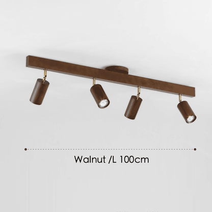 Minimalistic Wood Spotlight | Full Wood, Adjustable Ceiling Lamp 10