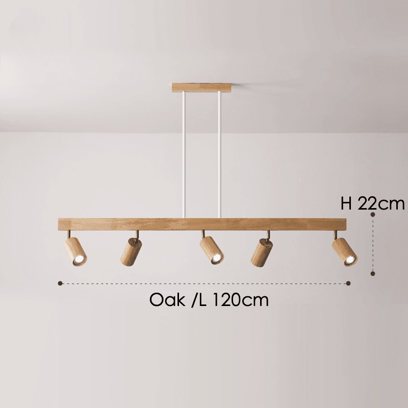 Minimalistic Wood Spotlight | Full Wood, Adjustable Ceiling Lamp 11