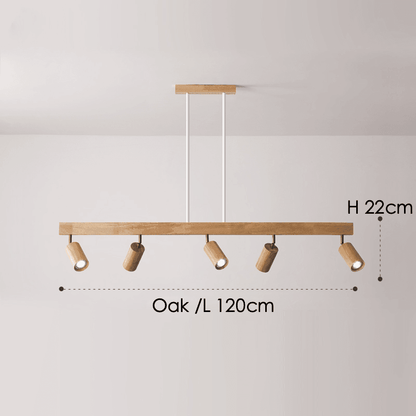 Minimalistic Wood Spotlight | Full Wood, Adjustable Ceiling Lamp 11