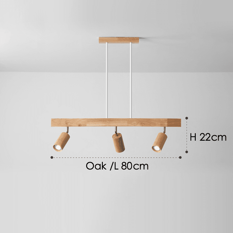 Minimalistic Wood Spotlight | Full Wood, Adjustable Ceiling Lamp 13
