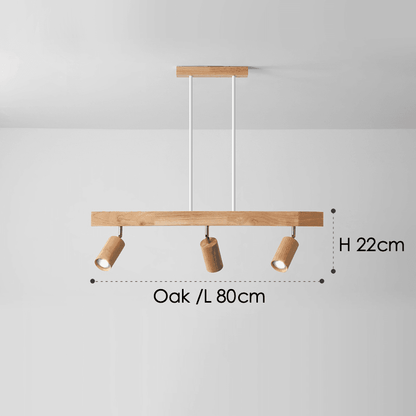 Minimalistic Wood Spotlight | Full Wood, Adjustable Ceiling Lamp 13