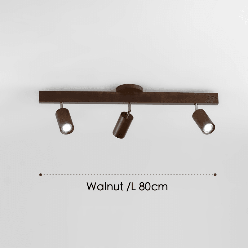 Minimalistic Wood Spotlight | Full Wood, Adjustable Ceiling Lamp 14