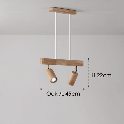 Minimalistic Wood Spotlight | Full Wood, Adjustable Ceiling Lamp 15