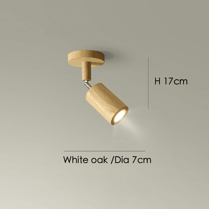 Minimalistic Wood Spotlight | Full Wood, Adjustable Ceiling Lamp 2