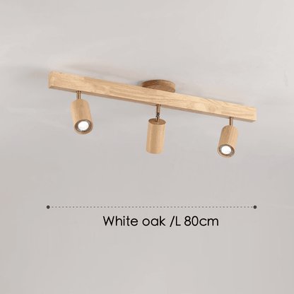 Minimalistic Wood Spotlight | Full Wood, Adjustable Ceiling Lamp 4
