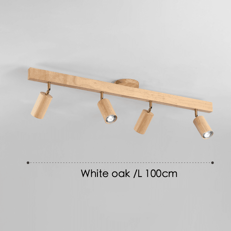 Minimalistic Wood Spotlight | Full Wood, Adjustable Ceiling Lamp 5