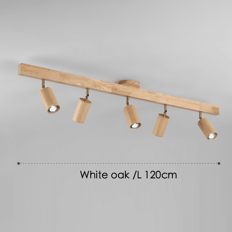 Minimalistic Wood Spotlight | Full Wood, Adjustable Ceiling Lamp 6