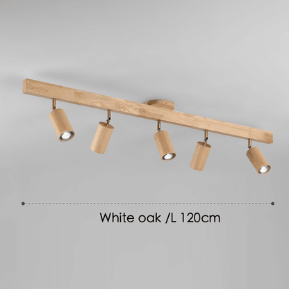 Minimalistic Wood Spotlight | Full Wood, Adjustable Ceiling Lamp 6