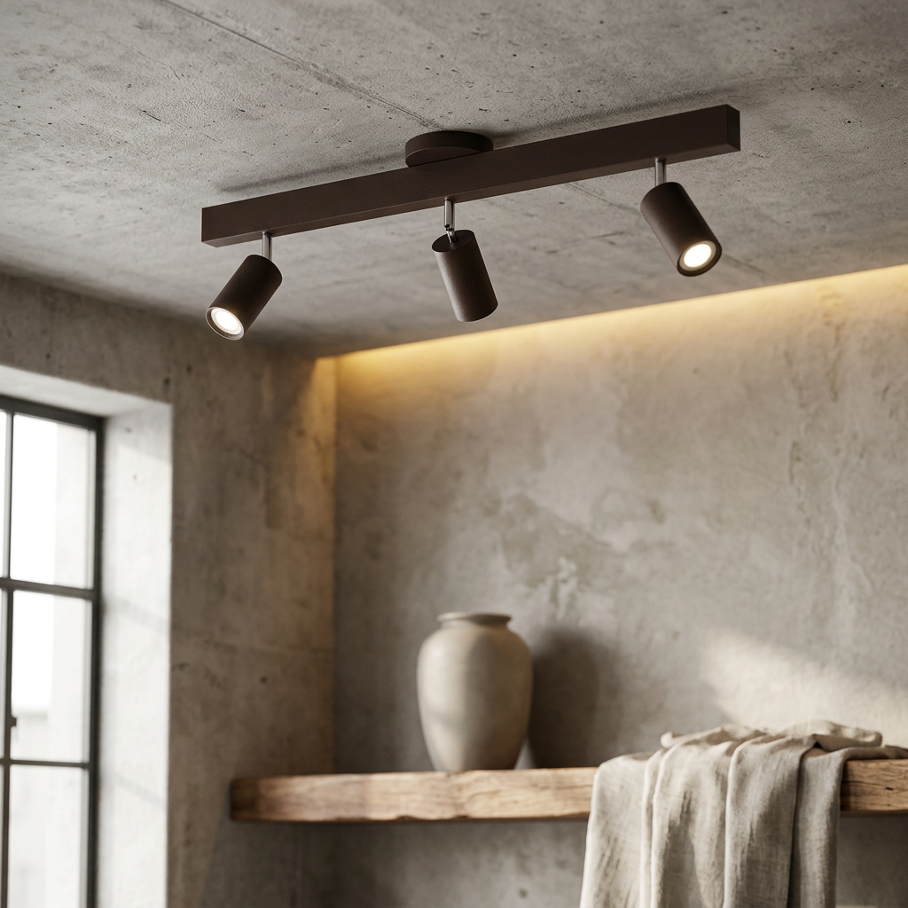 Elara Haus Minimalist Timber Adjustable Spotlight