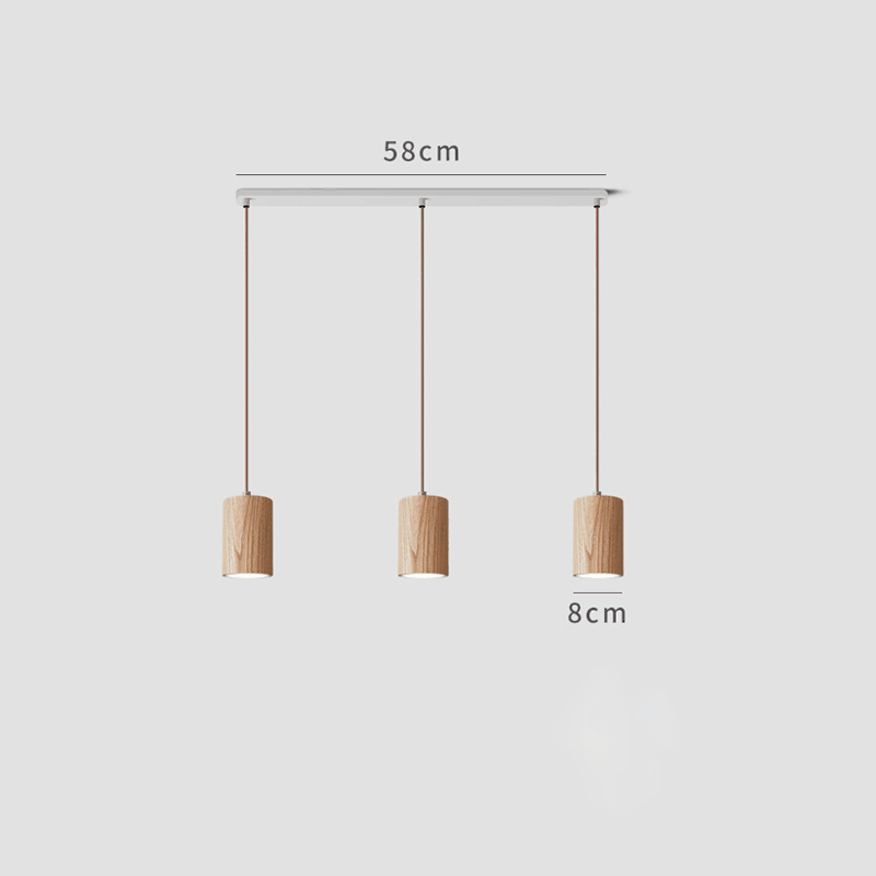Minimalistic Pendant Light | Solid Wood, Cord Cable 8